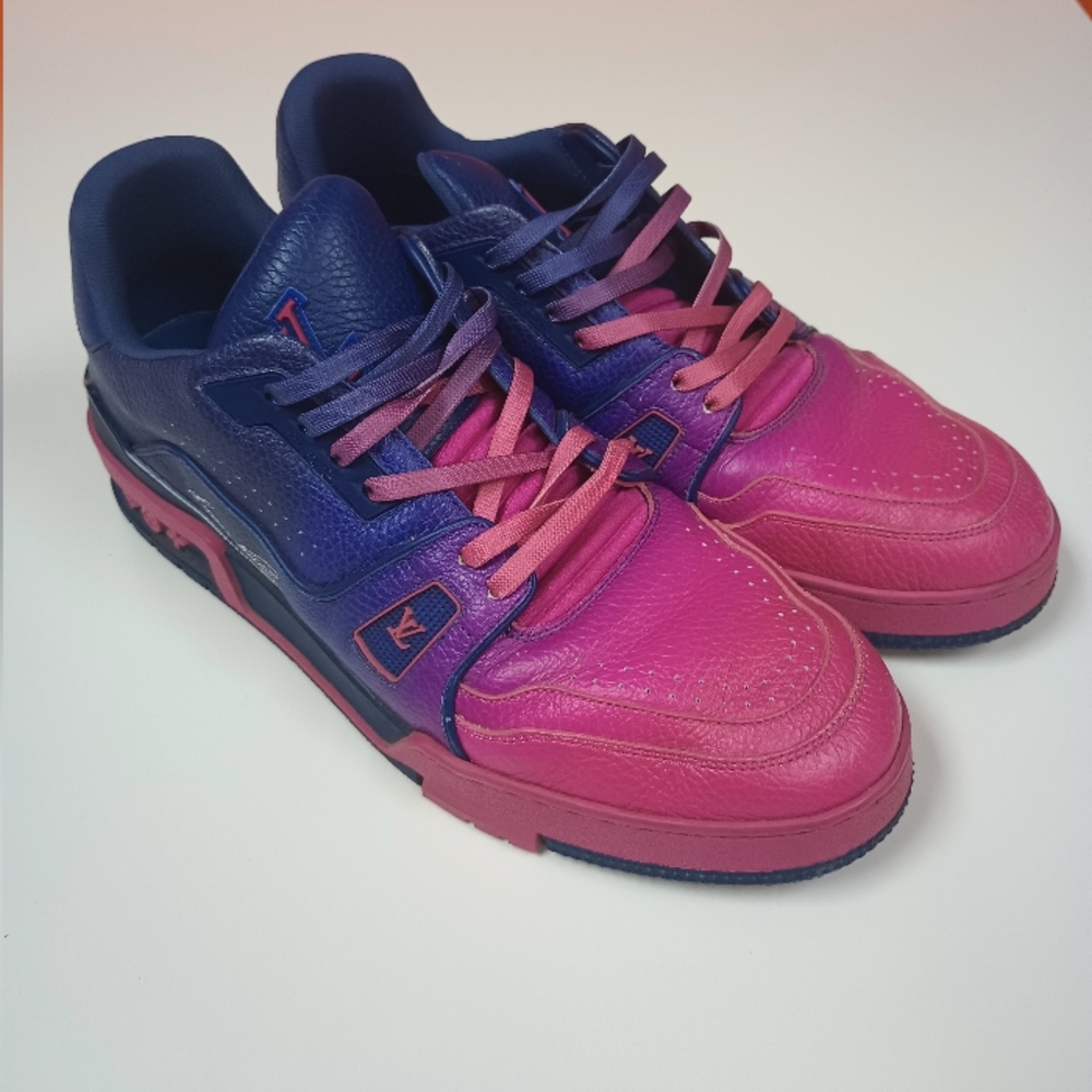 Louis Vuitton Purple Pink Fade Trainer Pink Ombre